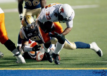 Photo by John Woods/Winnipeg Free Press archives
B.C. Lions running back Andrew Harris rumbled to his second consecutive MSSA male athlete of the year award.