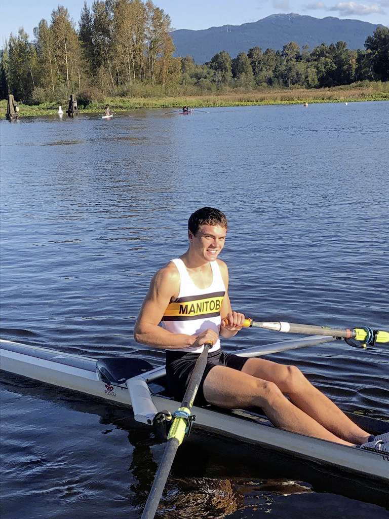 Supplied photo
Mike Caryk is pictured here on the water. The St. Vital resident was one of four recipients of this year’s Peter Nykoluk Rowing Scholarships.