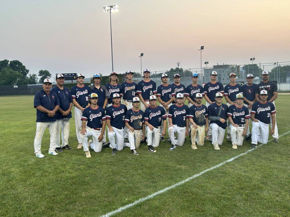 Supplied photo
Even though their tenth consecutive MJBL championship series appearance didn’t turn out how they hoped, the Elmwood Giants still have plenty to be proud of, according to the team’s manager Ed Kulyk.