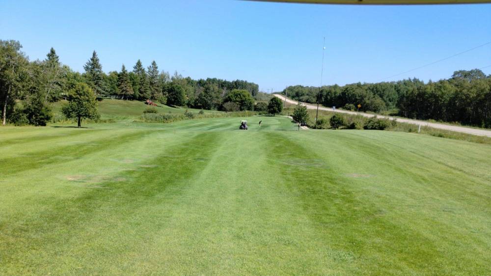Photo by Ryan Desjarlais
Hole 5 at the Rossman Lake Golf and Country Club is a nice, wide open fairway, but the green is blind from the tee.