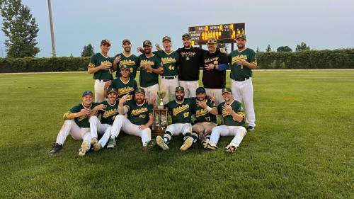 Supplied photo
                                The West Winnipeg A’s are the Winnipeg Senior Baseball League A-side champions for 2025.