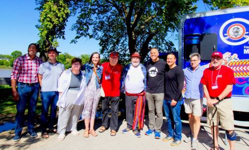 Supplied photo
                                The St. Vital Museum held its annual open house and barbeque on Aug. 16. Six MLAs south Winnipeg were in attendance: Hon. Jamie Moses, Hon. Renee Cable, Hon. Mike Moyes, Billie Cross, Robert Loiselle, and Tyler Blashko along with Coun. Brian Mayes (St. Vital).