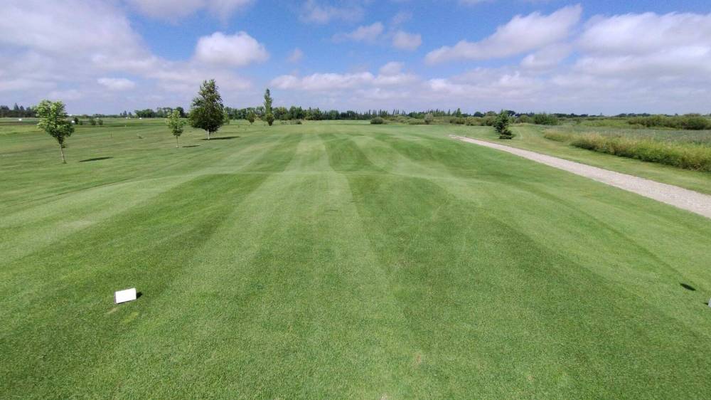 Photo by Ryan Desjarlais
Hole 8 at the Hamiota Golf Course is a wide open fairway after the first 150 yards, so if you have a desire to smack the big stick, this is your chance.