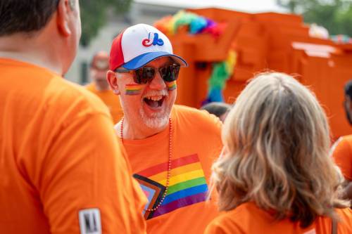 Supplied photo
                                River Heights MLA Mike Moroz celebrating Pride at the 2025 Pride Winnipeg Parade.