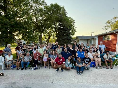 Supplied photo
                                McPhillips MLA JD Devgan spent a wonderful evening at the Ashbury Bay barbecue.