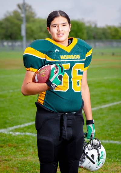Supplied photo
                                Brian Courchene plays football for the North Winnipeg Nomads.