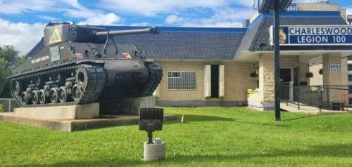 File photo
                                The memorial wall at Charleswood Legion, behind the Sherman tank, was officially unveiled on Canada Day 2024.
