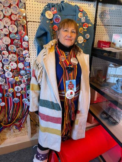 File photo by Simon Fuller
                                A volunteer at this year’s Festival du Voyageur is pictured in February. FDV organizers are asking for donations of memorabilia t0 be displayed in an exhibit next February that will showcase stories, memories, and artifacts as it builds its collection ahead of its 60th anniversary in 2029.