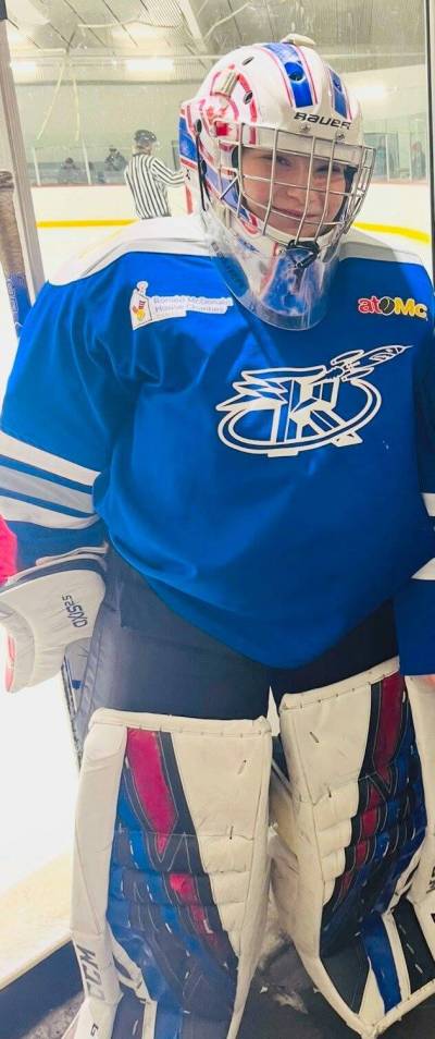 Supplied photo
                                Isla Taylor is the goalie with the St. James Rockets U11 A1 girls hockey team.