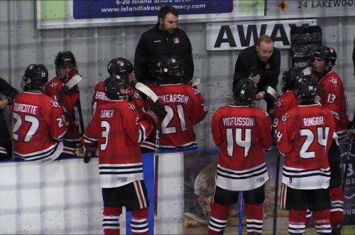 Supplied photo by Marc Boulanger
                                The Charleswood Hawks were in third place in the Manitoba Major Junior Hockey League, at press time, nearing the half-way mark of the 2025-26 season.