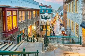 Adobe Stock photo
                                Quebec City&rsquo;s Old Town is like a life-sized European snow globe in the winter.