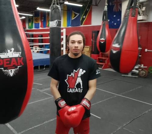 Photo by Tony Zerucha
                                Isaiah Rock recently won a gold medal at the 2025 Elite national boxing championships, held in Winnipeg last month.