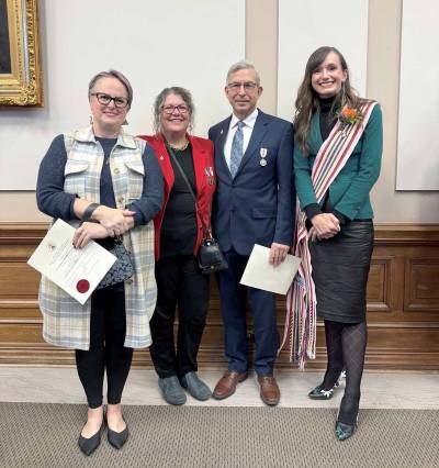 Supplied photo
                                Southdale MLA Renée Cable was honoured to have Winakwa Community Centre president Crystal Poirier and the incredible Winnipeg Soup Fairies attend the government&rsquo;s speech from the throne in November.