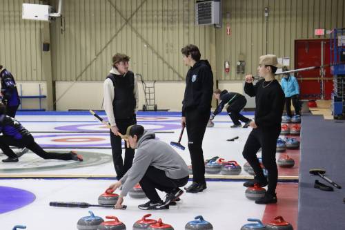 Photo by Emma Honeybun
                                (From left) Bryce Buchel, Luc Cormier, Evan Boutet and Quinn Lagacé will represent Manitoba at the 2026 Canadian U18 curling championships next month.