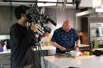 Supplied photo
                                The Diabetic Kitchen host Kevin Beaulieu is pictured during filming. A premiere screening of selected episodes will be held at the Park Theatre (698 Osborne St.) on March 10 at 7 p.m.