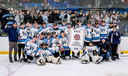 Supplied photo
                                The West Kildonan Wolverines boys hockey team are the 2025-26 Winnipeg High School Hockey League Price Division champions. West K defeated Lorette 2-1 in the best-of-three championship final.