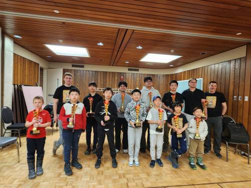 Supplied photo
                                The Manitoba Provincial Chess Championships was held on March 15 at the University of Manitoba. At the event, one player each from grades 1 to 12 was the winner in their respective grade categories, and they will now represent Manitoba at the upcoming national championships, which happen to be held in Winnipeg this year, in May.