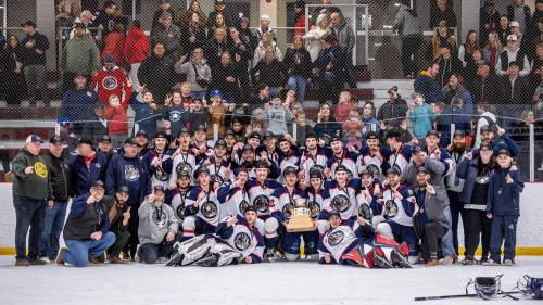 Supplied photo by Isaiah White
                                The Transcona Railer Express won the Manitoba Major Junior Hockey League championship on April 28, beating the St. Boniface Riels 5-0 in Game 7 of the finals.