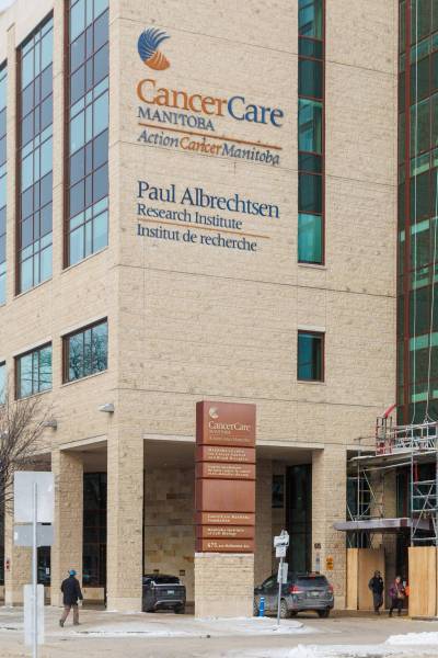 File photo
                                CancerCare Manitoba is located at 675 McDermot Ave. in Winnipeg, a part of the Health Sciences Centre Bannatyne campus.