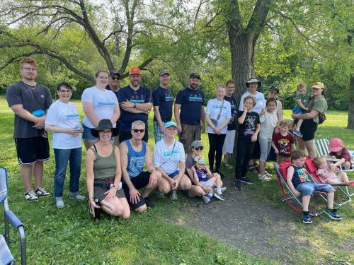Supplied photo by Lydia Treadwell
                                Community correspondent Ryan Palmquist plans to take part in the Move for H20 on June 27 at St. Vital Park. Palmquist is pictured among other participants of the 2024 event at St. Vital Park.