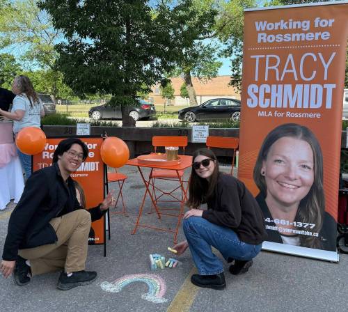 Supplied photo
                                Rossmere MLA Tracy Schmidt&rsquo;s booth at Scout: Coffee + Community&rsquo;s Mini Maker Market on June 14.