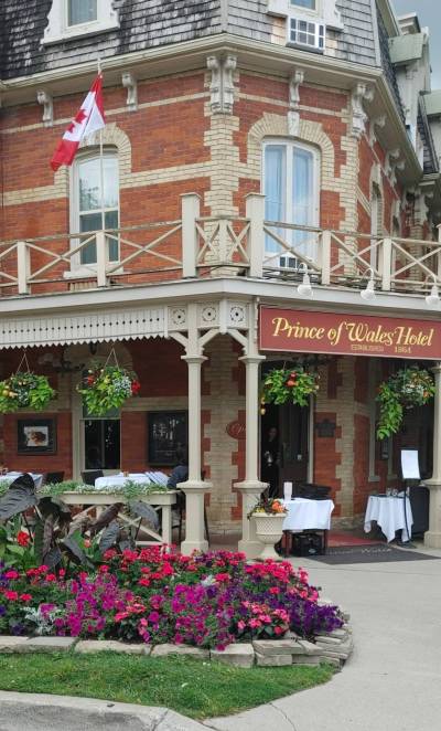 Photo by Wanda Prychitko
                                The Prince of Wales Hotel sits prominently in the centre of Niagara-on-the-Lake, Ont., which community correspondent Wanda Prychitko recently visited.