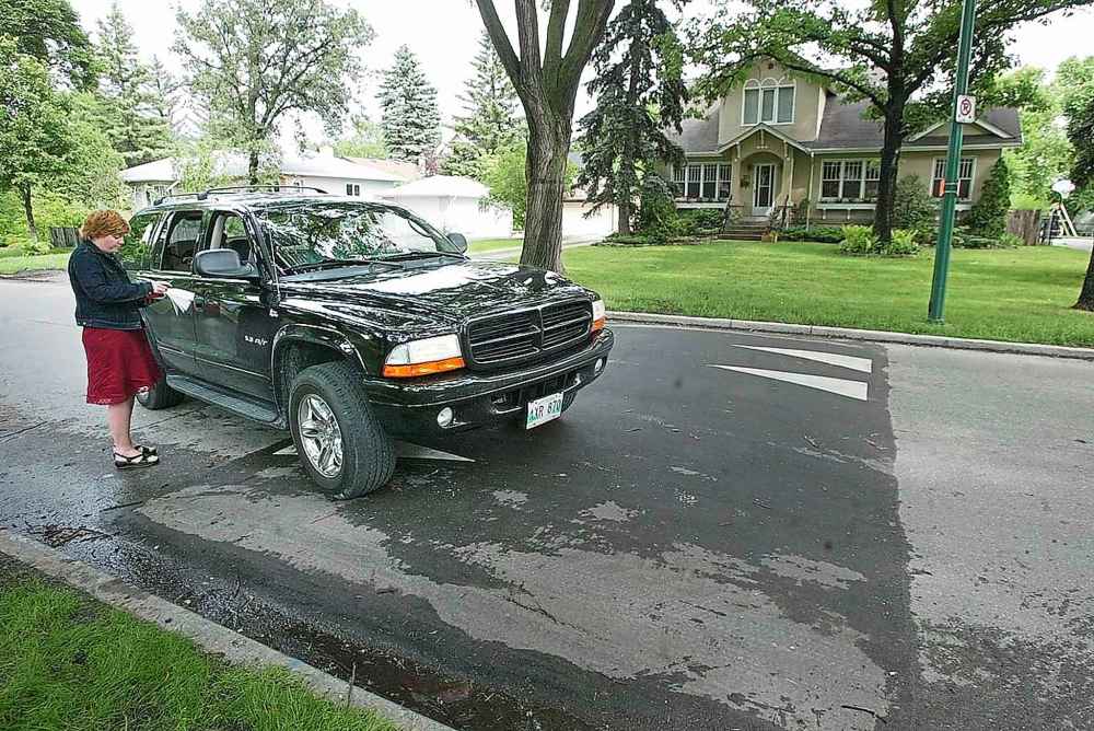 Speed bumps slow drivers through changes in the physical environment. (Marc Gallant / Winnipeg Free Press files)