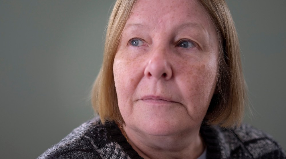 Winnipeg Beach artist Julia Penny, who drew images of each person who perished when a train carrying oil derailed and exploded in Quebec last July.