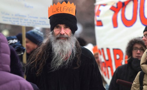 Isaac Dyck has a passion for people who are underprivileged. He can be seen at many anti-poverty protests.