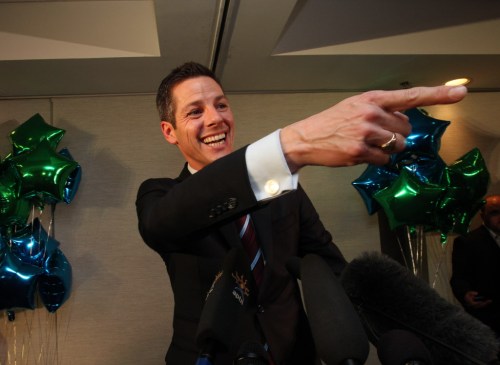 JOE BRYKSA / WINNIPEG FREE PRESS
Brian Bowman has been declared Winnipeg's new mayor.