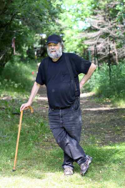 Joe Bryksa / Winnipeg Free Press
Winnipeg Folk Fest co-founder Mitch Podolak at the Shady Grove  Winnipeg Folk Fest site in Bird's Hill Provincial Park.