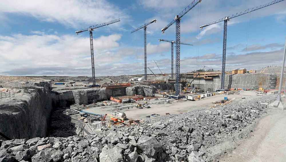 TREVOR HAGAN / WINNIPEG FREE PRESS The Keeyask Dam project site near Gillam.