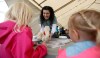 TREVOR HAGAN / WINNIPEG FREE PRESS
Dr. Stasa Veroukis working in the Dr. Goodbear Tent at the Teddy Bears' Picnic at Assiniboine Park Sunday.
