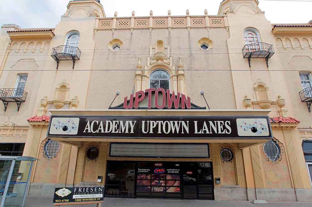 Academy Uptown Lanes was once the old Uptown Theatre.  (Boris Minkevich / Winnipeg Free Press)