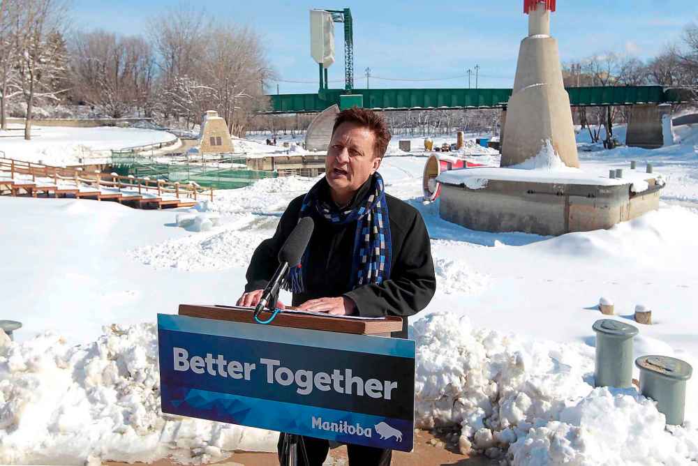 BORIS MINKEVICH / WINNIPEG FREE PRESS FILES
In early March of last year, Infrastructure Minister Ron Schuler announced the Lake St. Martin channel road construction project. After the announcement, it became clear his department missed the step of going to the Treasury Board before awarding the contracts for the project.