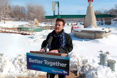 BORIS MINKEVICH / WINNIPEG FREE PRESS FILES
In early March of last year, Infrastructure Minister Ron Schuler announced the Lake St. Martin channel road construction project. After the announcement, it became clear his department missed the step of going to the Treasury Board before awarding the contracts for the project.