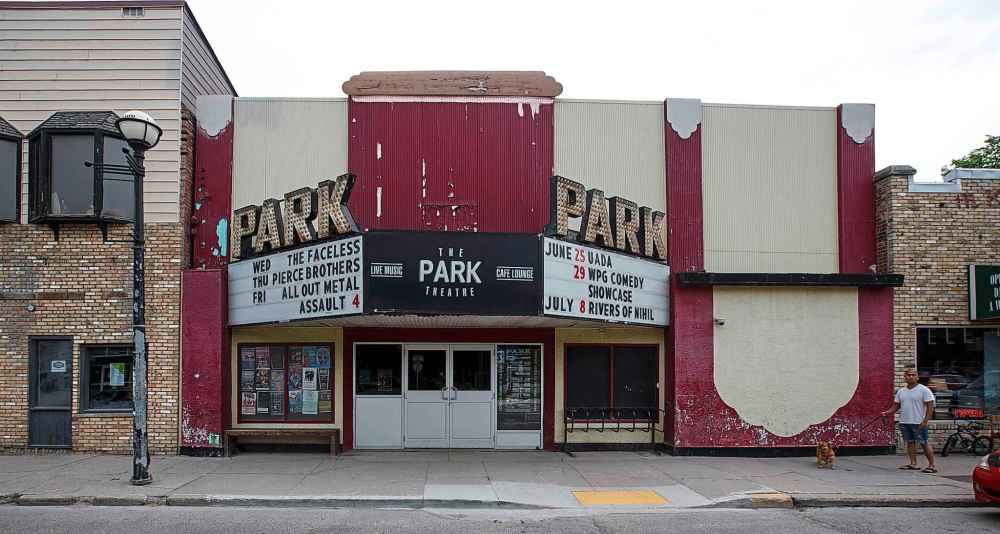 The exterior marquee is one of the only things that remain unchanged from the Park's early days. (Mike Deal / Winnipeg Free Press)