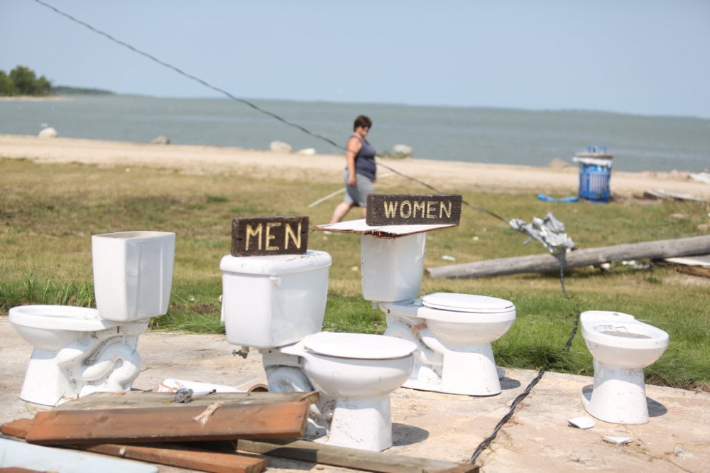 Melissa Verge/Brandon Sun
Although the debris on the beach has been cleaned up since the tornado hit Margaret Bruce Beach on Aug. 3, there's still a lot that needs to be done with the lake, local resident said.