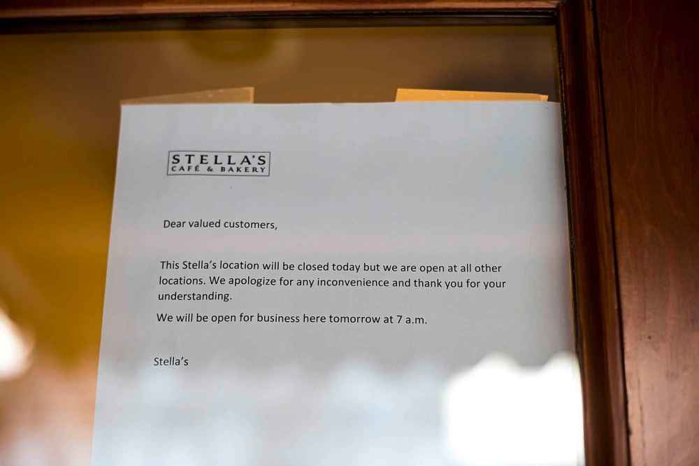 The Stella's location on Sherbrook Street closed for two days after the story broke. (Mikaela MacKenzie / Winnipeg Free Press files)