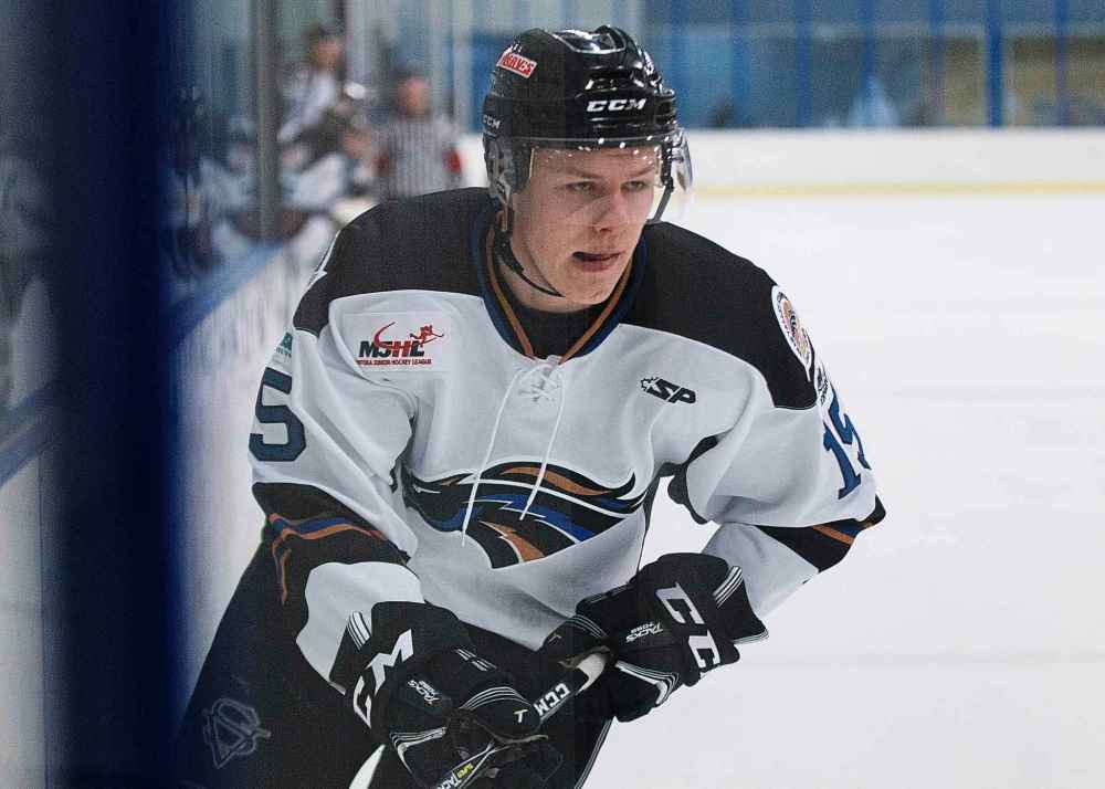 Swan Valley Stampeders' Bradly Goethals leads all MJHL playoff scorers with 15 points in 10 games. (Mike Deal / Winnipeg Free Press files)