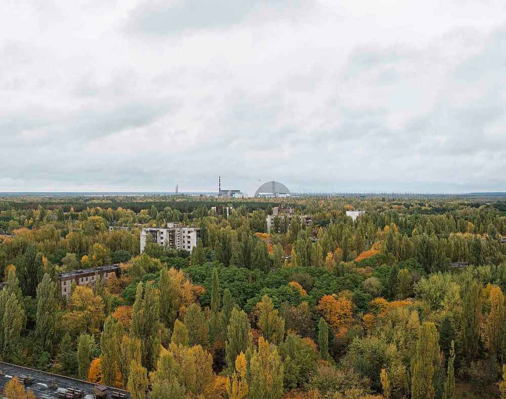COURTESY OF DAVID MCMILLAN
View of the Nuclear Power Plant form Prypiat Rooftop, October 2017