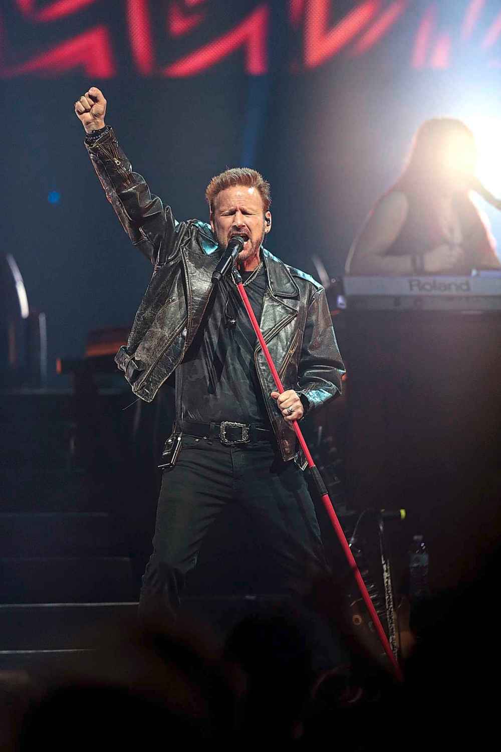 Corey Hart in concert at Bell MTS Place Tuesday evening.
