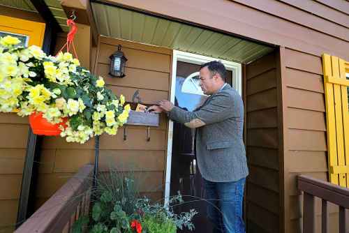 RUTH BONNEVILLE /  WINNIPEG FREE PRESS
Adrien Sala is the NDP candidate for St. James.