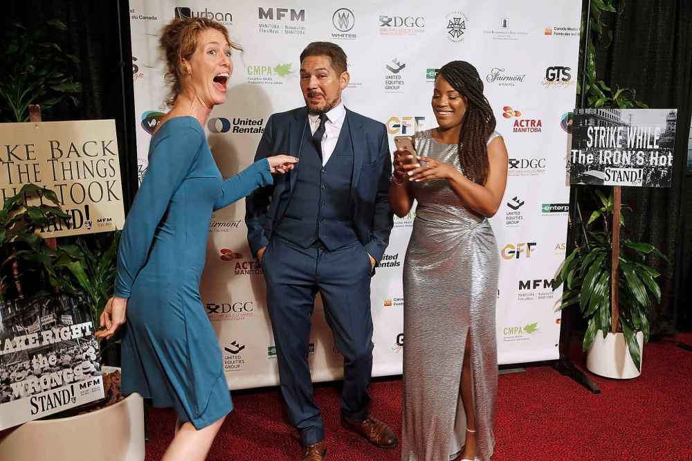 Actors Robin Ruel (from left), Gabriel Daniels and Lisa Bell. (John Woods / Winnipeg Free Press)
Reporter: Randall