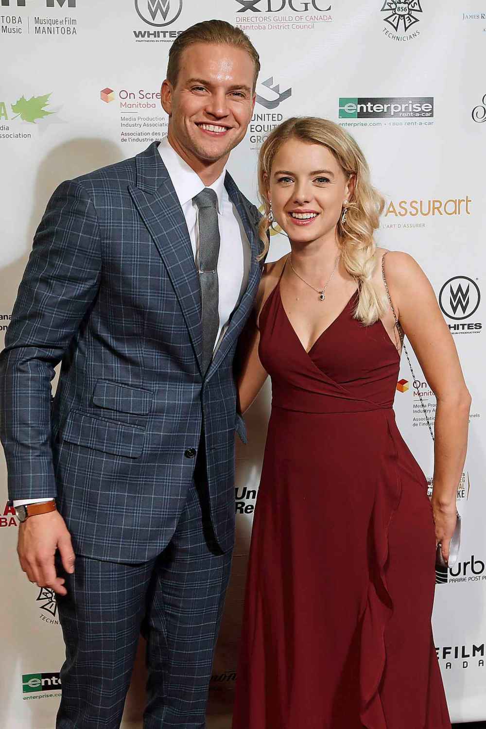 Marshall Williams and Laura Wiggins at the premiére of Stand! at the Centennial Concert Hall on Tuesday. (John Woods / Winnipeg Free Press)