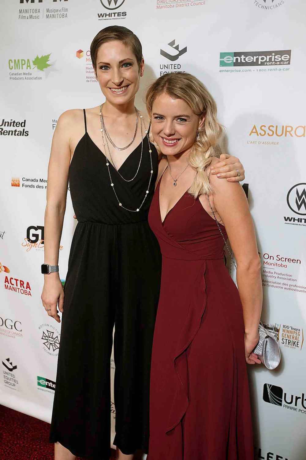 Catherine Wresord, who played Rebecca Almazoff in the theatre production of Strike!, and Laura Wiggins, who played Rebecca Almazoff in the film Stand!. (John Woods / Winnipeg Free Press)
