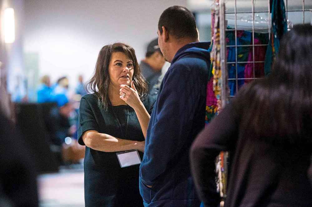 Cora Morgan, First Nations Family Advocate, at the Bringing Our Children Home National Conference at the RBC Convention Centre. (Mikaela MacKenzie / Winnipeg Free Press)