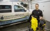 Crystal Schick / Winnipeg Free Press
Jaret Horbatiuk jerry-rigged a device that used only warm water to thaw a pipe under a Wolseley street.