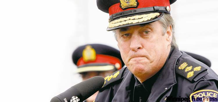 KEN GIGLIOTTI / WINNIPEG FREE PRESS
‘We’re committed to finding this person, and if you ask me “Do you think we can?” I think we can... Together we can solve this’ - Chief Keith McCaskill