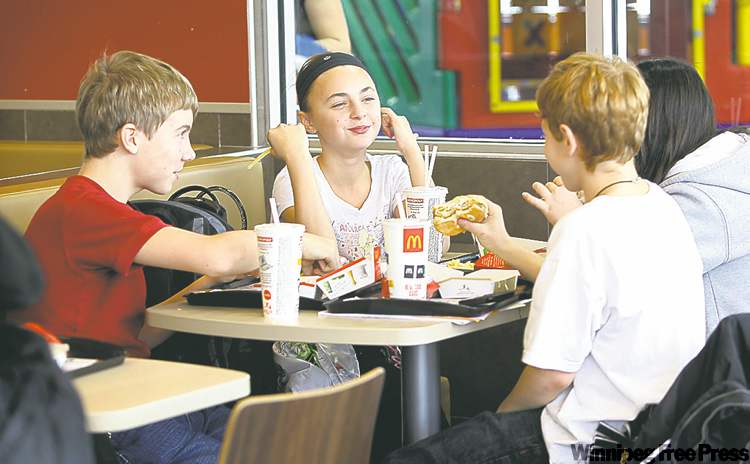 Being in Grade 7 means you're responsible enough to hit McDonald's before heading back to class.